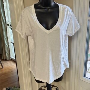 Z Supply Classic White V-Neck Tee